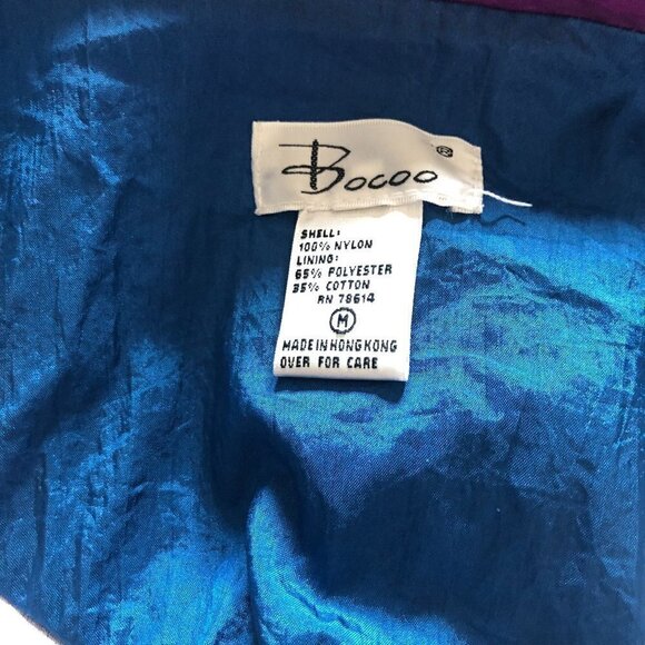 Vintage 80’s Purple Blue Windbreaker sz M - Picture 7 of 10